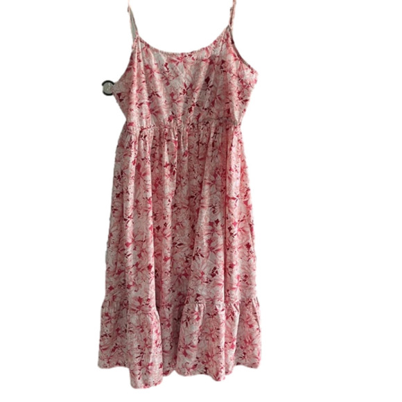 Hayden Los Angeles Floral Back Smocked Tiered Tank Dress size 2XL pink maxi - Picture 8 of 11